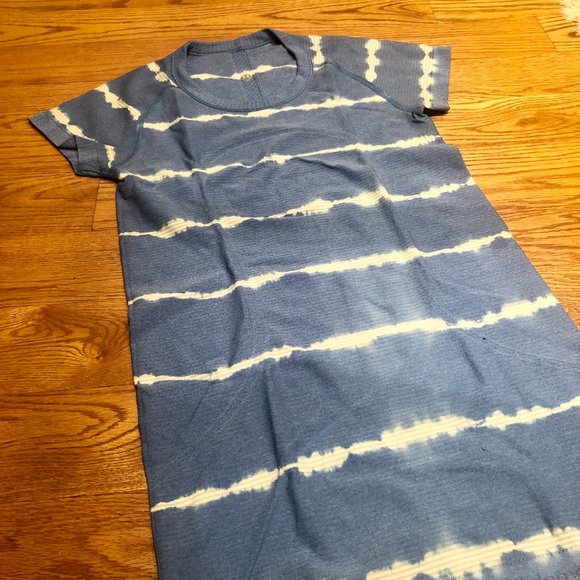 lululemon athletica Tops - Lululemon Blue & White Shirt